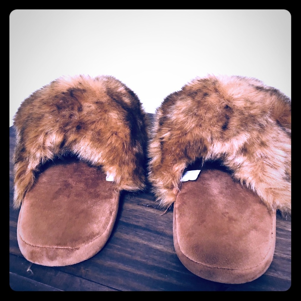 Faux Fur Slippers
